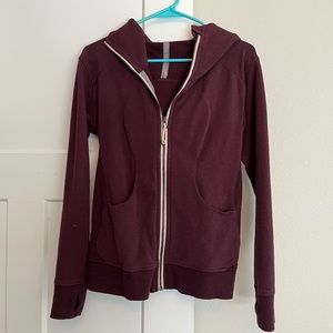 Maroon scuba hoodie